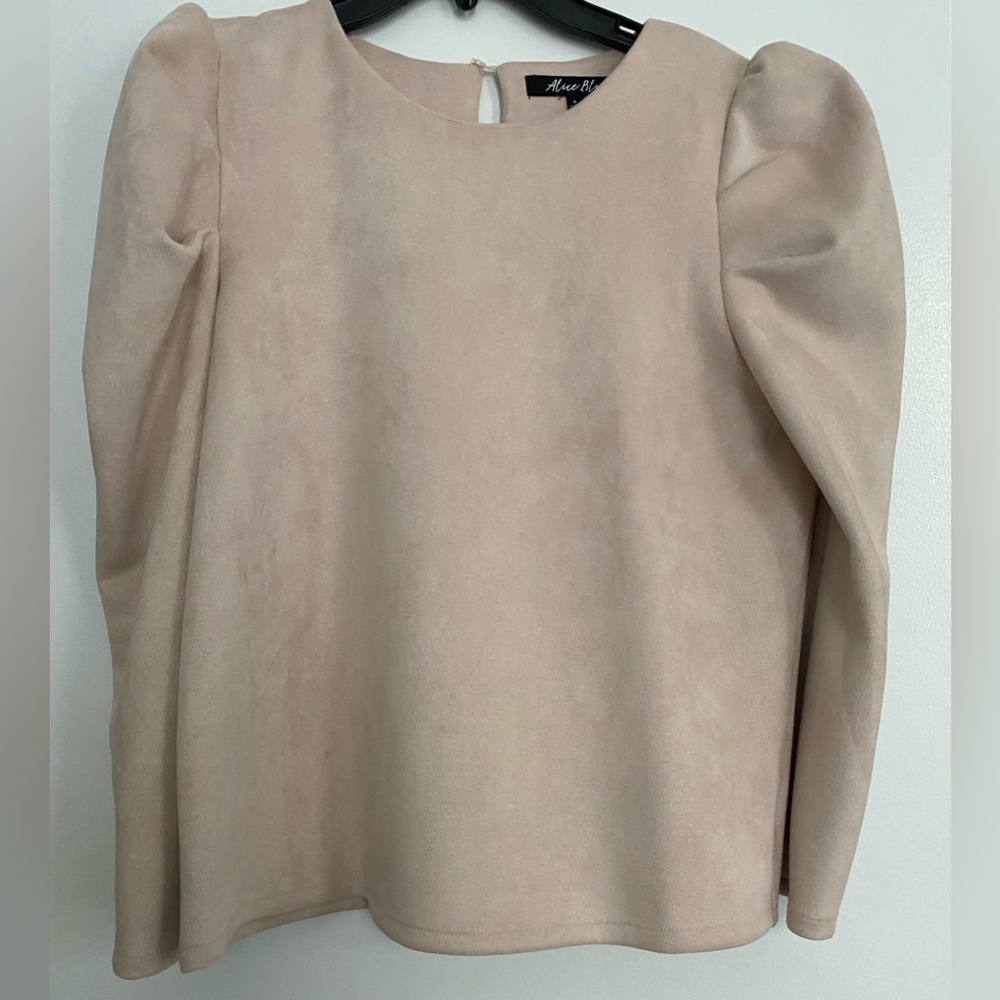 Suede women’s blouse.